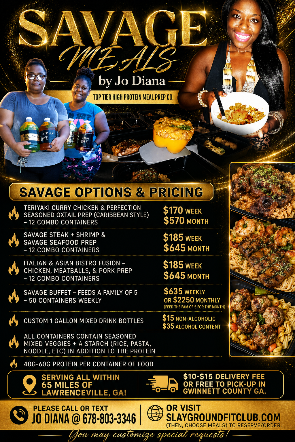 SAVAGE MEAL PREP by Jo Diana (Click to Choose)