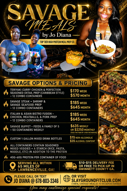 SAVAGE MEAL PREP by Jo Diana (Click to Choose)